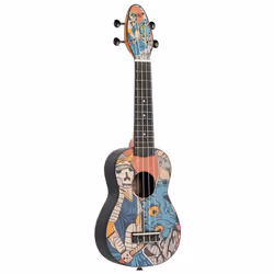 Ortega Guitars Keiki Ukulele Pack Soprano Ukulele Agathis / ABS Samuari Set - K2-SR, Acoustic ukulele, Classical ukulele, Sop ...