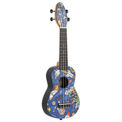 Ortega Guitars Keiki Ukulele Pack Soprano Ukulele Agathis / ABS Spaceman Set - K2-SP