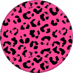 PopSockets Yo Leopard, E-book reader, Mobile phone/Smartphone, Tablet/UMPC, Passive holder, Car, Indoor, Outdoor, Black, Pink