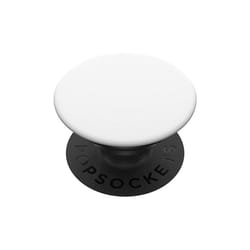 PopSockets PopGrip Basic Expanding Stand and Grip for Smartphones (Not Swappable) - White