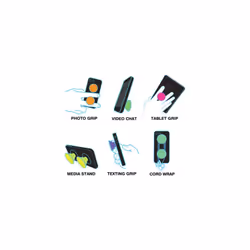 PopSockets PopGrip Basic Expanding Stand and Grip for Smartphones (Not Swappable) - White