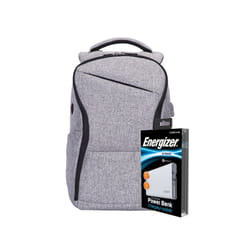 Energizer EPB005 Laptop Charging Bag with UE10004QC Power Bank - Grey EPB005-GY+UE10004QC