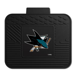 FANMATS NHL San Jose Sharks Vinyl Utility Mat  Black  14""""x17""""