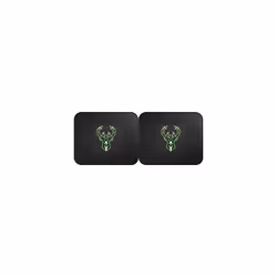 Fanmats 12378 NBA Milwaukee Bucks Rear Second Row Vinyl Heavy Duty Utility Mat  (Pack of 2)