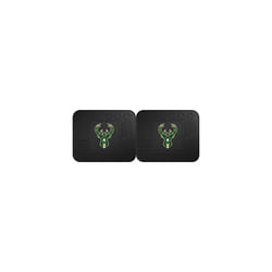 Fanmats 12378 NBA Milwaukee Bucks Rear Second Row Vinyl Heavy Duty Utility Mat  (Pack of 2)