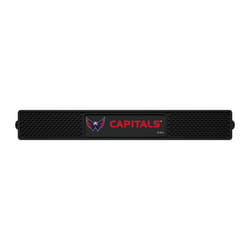 FANMATS NHL Washington Capitals Vinyl Drink Mat , Black, 3.25x24