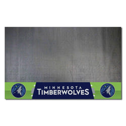 FANMATS 14212 Minnesota Timberwolves Vinyl Grill Mat - 26in. x 42in. - Deck Patio Protective Mat | Oil  flame  and UV resistant