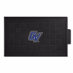 FANMATS 17377 Grand Valley State Lakers Heavy Duty Vinyl Medallion Outdoor Door Mat - 19.5in. x 31in.