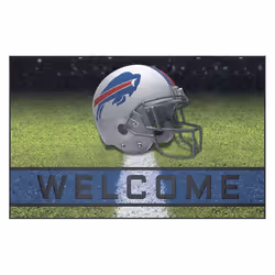 FANMATS 19936 Buffalo Bills Crumb Rubber Outdoor Door Mat - 18in. x 30in.