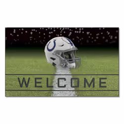FANMATS 19946 Indianapolis Colts Crumb Rubber Outdoor Door Mat - 18in. x 30in.