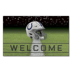 FANMATS 19946 Indianapolis Colts Crumb Rubber Outdoor Door Mat - 18in. x 30in.