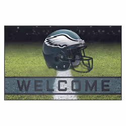 FANMATS Team Color Crumb Rubber Philadelphia Eagles Door Mat 1 Pack 18"""" x 30""""