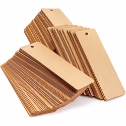 Juvale 300 Pack Blank Bookmarks Bulk Kraft Paper with Hole for Craft  DIY & Gift Tags (6x2 in)