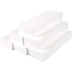 Juvale 6 Pack Foam Blocks for Crafts - 12x4x2 inch Polystyrene Brick R