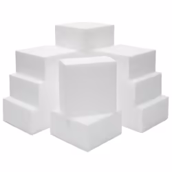 Juvale 12 Pack Foam Blocks for Crafts  Polystyrene Brick Rectangles fo