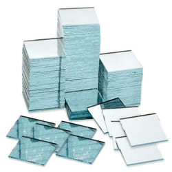 1 Inch Mirror Tiles for Crafts  120 Pack Small Square Glass for Home Wall Decor  Mosaics