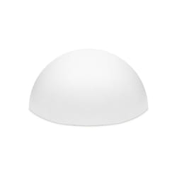 Juvale White Half Sphere Foam Ball for DIY Crafts  Large Hollow Dome for Art Supplies (11.4 x 6 in)