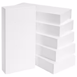 6 Pack Rectangle Foam Blocks for Crafts Floral Arrangements DIY School Projects 12 x 6 x 2 In
