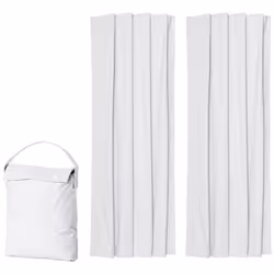 Amazon Basics Portable Blackout Curtain Shade with Suction Cups  50"" x 78""  2-Pack  White