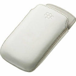 Genuine BlackBerry White Leather Pocket Case Pouch for 9310 9320 ACC-48097-202