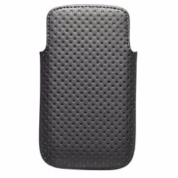BlackBerry Bold 9790 Leather Pocket Pouch Case Black Purple ACC-41816-201