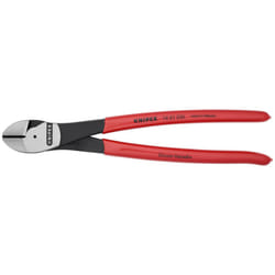 KNIPEX Tools - High Leverage Diagonal Cutters  12 Degree Angled (7421250SBA)  Red  10 inches