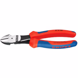 KNIPEX High Leverage Diagonal Cut-Spring Red and Blue