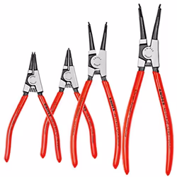 KNIPEX Tools - 4 Piece External Circlip Set  45 Degree (9K001902US)  Red
