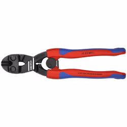 KNIPEX 7122200 Comfort Grip Angled High Leverage Cobolt Cut  Red