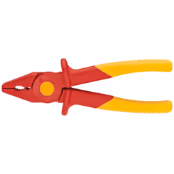 Knipex Tools 98 62 01 Snipe Nose Plastic Pliers 1000V Insulated Red/Yellow