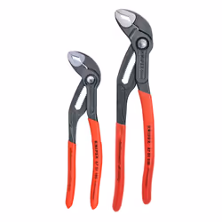 KNIPEX Tools - 2 Piece Cobra Pliers Set (87 01 180 & 87 01 250) (003120V01US) Red