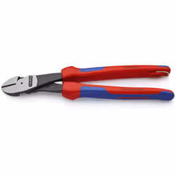 KNIPEX High Leverage 12 Angled Diagonal Cut Tethered Att Red
