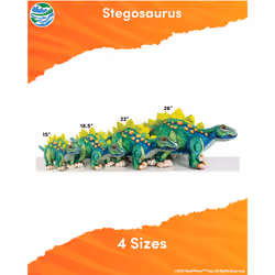 Real Planet 18.5"" Cute Dinosaur Plush - Dino Stuffed Animal  Little Boy Dinosaur Toy  Baby Stuffed Dinosaur  Kids Stuffed Animal  (Green St