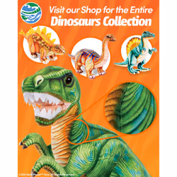 Real Planet 18.5"" Cute Dinosaur Plush - Dino Stuffed Animal  Little Boy Dinosaur Toy  Baby Stuffed Dinosaur  Kids Stuffed Animal  (Green St