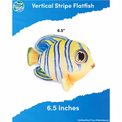 Real Planet Sea Life Plush - Soft Stuffed Animal Gift for Kids All Ages  Sea Ocean Fishing Plushie  Fun Christmas Birthday Gifts (Stripe Fla