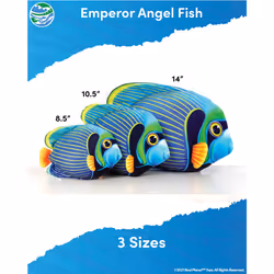 Real Planet Sea Life Plush - Soft Stuffed Animal Gift for Kids All Ages  Sea Ocean Fishing Plushie  Fun Christmas Birthday Gifts (Emperor An