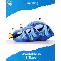 Real Planet Sea Life Plush - Soft Stuffed Animal Gift for Kids All Ages  Sea Ocean Fishing Plushie  Fun Christmas Birthday Gifts (Blue Tang