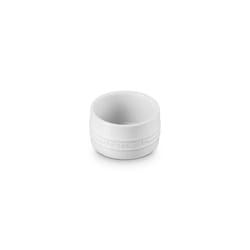Le Creuset Stoneware Round Straight Wall Ramekin  6.75oz.  White