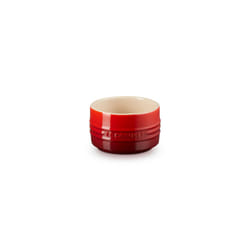 Le Creuset Stoneware Round Straight Wall Ramekin  6.75oz.  Cerise