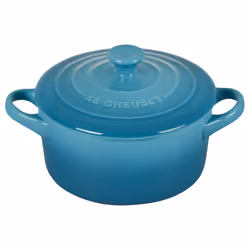 Le creuset Stoneware Mini Round cocotte, 14 oz, caribbean