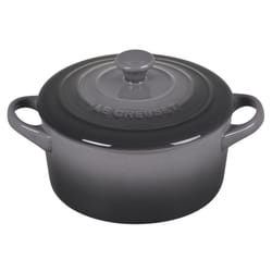 Le creuset Stoneware Mini Round cocotte, 14 oz, Oyster