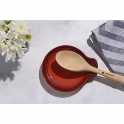 Le Creuset Signature Stoneware Spoon Rest  6 Inches  White