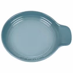 Le Creuset Signature Stoneware Spoon Rest  6 Inches  Sea Salt