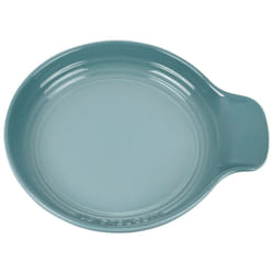 Le Creuset Signature Stoneware Spoon Rest  6 Inches  Sea Salt