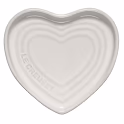 Le Creuset Stoneware Heart Shaped Spoon Rest 5 White