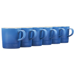 Le Creuset Stoneware Set of 6 London Mugs  12 oz. Each  Marseille