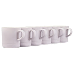 Le Creuset Stoneware Set of 6 London Mugs  12 oz. Each  Shallot
