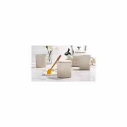 Le Creuset Stoneware Honey Pot  14 oz.  White