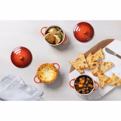 Le Creuset Stoneware Mini Round Cocotte  8oz.  Peche