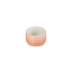 Le Creuset Stoneware Round Straight Wall Ramekin  6.75oz.  Peche